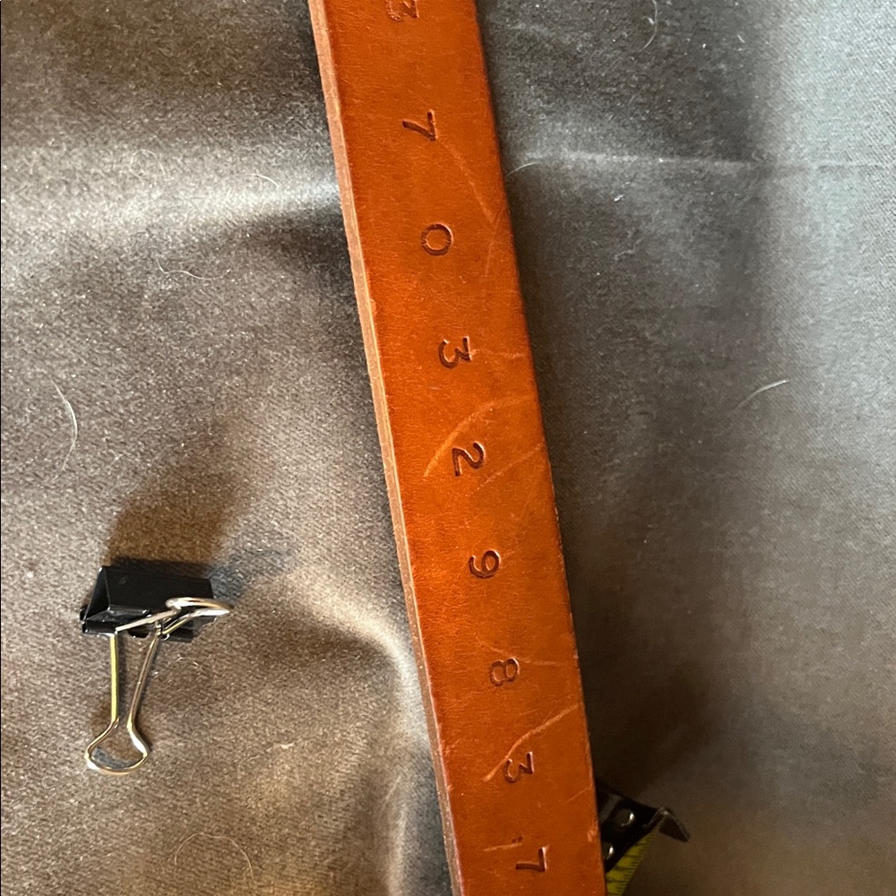 rag & bone Tan Leather Belt with Silver Buckle - Picture 7 of 9